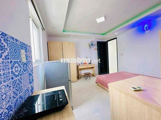 STUDIO FULL NỘI THẤT 20M2 CỬA SỔ THOÁNG FULL NỘI THẤT