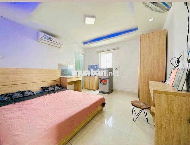 STUDIO FULL NỘI THẤT 20M2 CỬA SỔ THOÁNG FULL NỘI THẤT