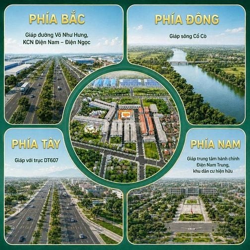 Bán Lô Góc 2 Mặt Tiền Gần Chợ Điện Nam Trung – Đường 15m – 90m² – Giá 