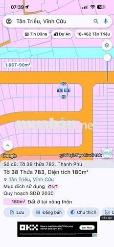 BÁN ĐẤT BIỆT THỰ - KHU DÂN CƯ LAVENDER CITY, TÂN TRIỀU, ĐỒNG NAI
