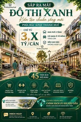 Cần bán nhà phố mặt tiền liền kề Emerald Bao Vinh bờ Bắc Tp Huế