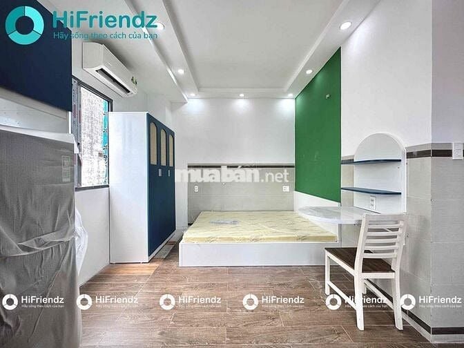 Studio full nội thất mới 100%,bancol rộng rãi thoáng mát vibe siêu đep