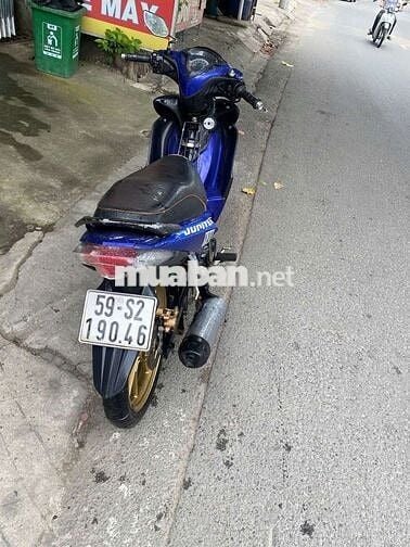 Yamaha Jupiter Gravita Xanh lên mâm 2 đĩa raider