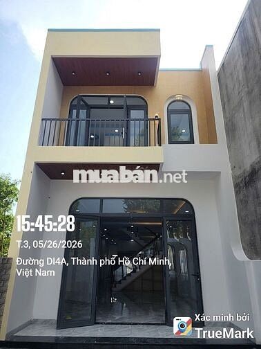 Bán nhà 1 trệt 1 lầu mới xây hòa toàn ngay kcn mỹ phước