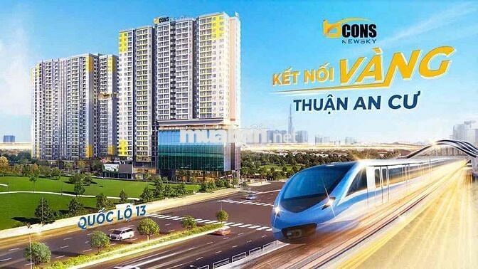 Căn hộ mặt tiền QL 13 Thuận An Lái Thiêu cách ga metro chỉ 100m