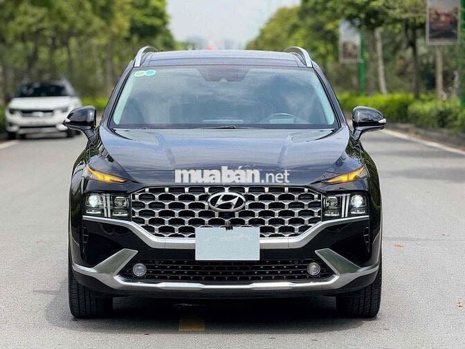 Hyundai Santa Fe Full Dầu 2021 Đen 7 chỗ Tự động