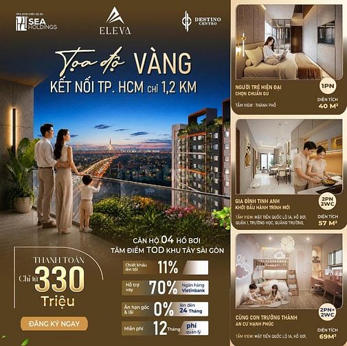 Căn Hộ 2PN Chỉ 1,7 Tỷ Đã VAT – Cơ Hội Hiếm Tại Destino Centro