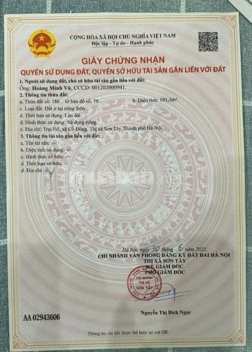 Chính chủ cần bán nhanh lô đất 101m2 ngay đại học FPT, giá 3,7 tỷ