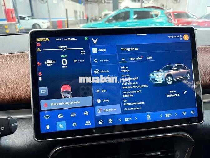 VF8 Plus 2023 Xanh dương nội thất nâu xe đẹp
