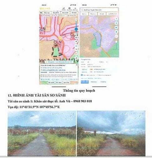 CẦN BÁN QSDĐ 616M SẴN 200M TC TẠI XÃ B'LA, BẢO LÂM (XÃ BẢO LÂM 4) LĐ
