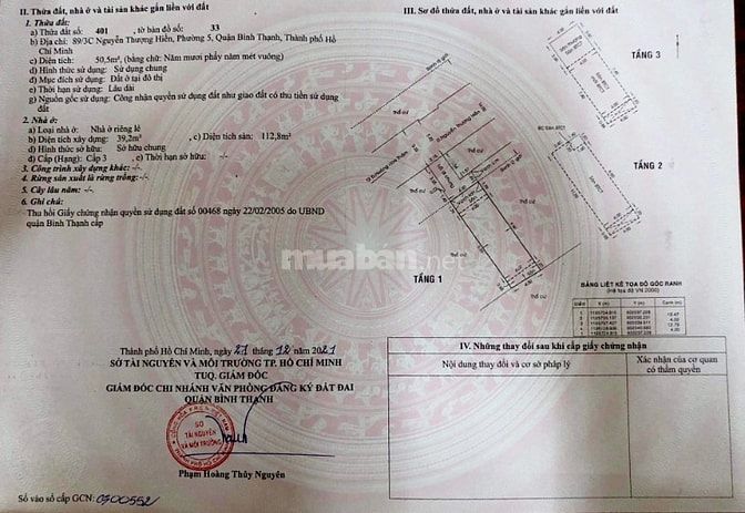 Cho thuê hoặc bán nhà mặt tiền thụt Nguyễn Thượng Hiền, Q.Bình Thạnh..