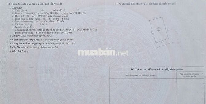 BÁN ĐẤT 120m² HỘI PHỤ – ĐÔNG HỘI – VỊ TRÍ ĐẸP GẦN VIN CỔ LOA