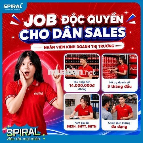 [ HÀ NAM ] NHÂN VIÊN KINH DOANH COCA-COLA