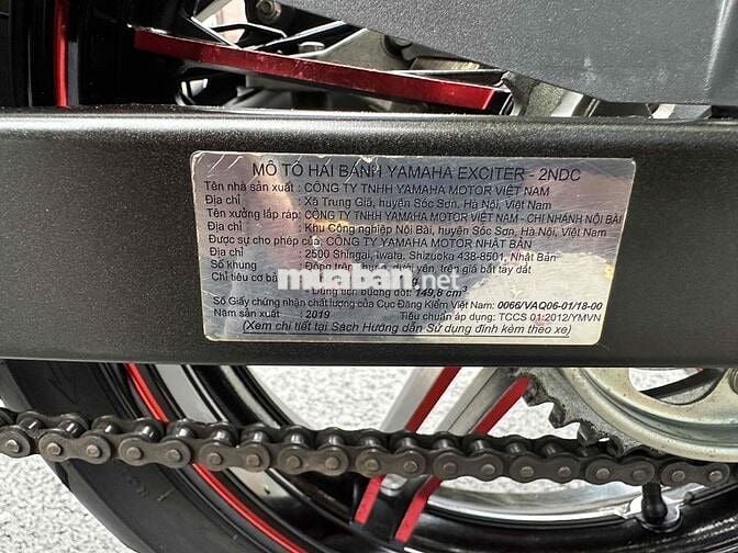 Yamaha Exciter 150 2019 Trắng, Đỏ 3168 km