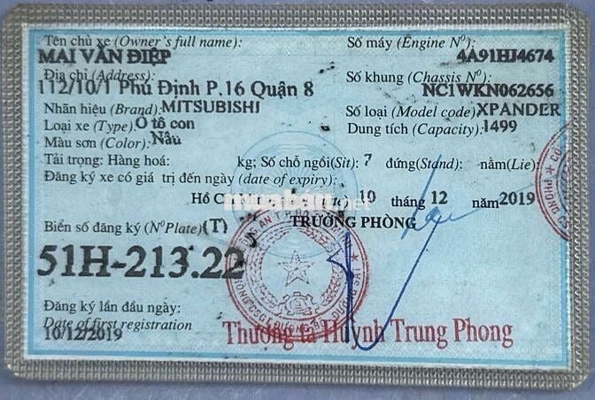 XPANDER SX 2019 TỰ ĐỘNG 108000KM BẢO HÀNH1 NĂM
