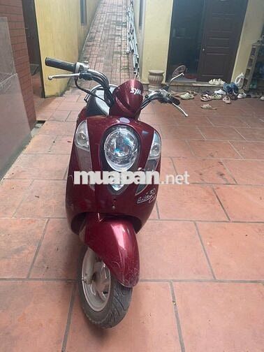 SYM Elite 50cc 2021, màu đỏ