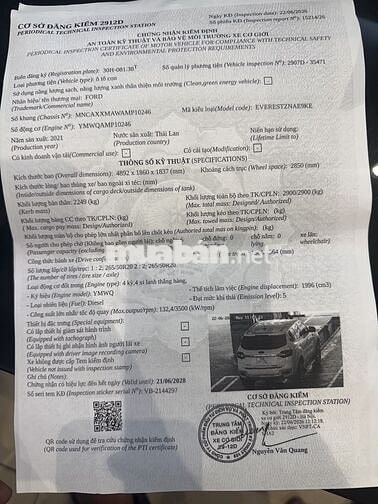 Ford Everest 2021 Trắng 90000 km