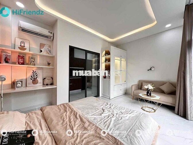 1 Phòng Ngủ - Ban Công -  Tách Bếp - Full Nội Thất