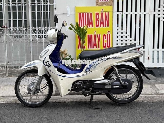 SYM Angela 50cc 2018 Trắng, Xanh Rin êm