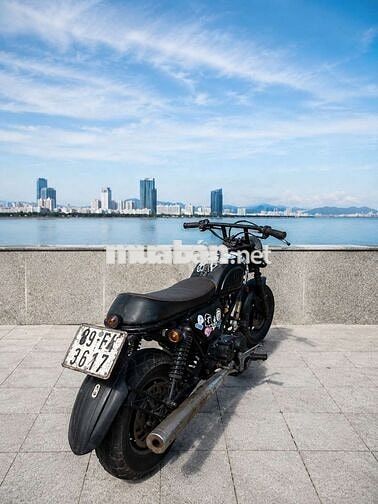 Xe máy độ Jiulong Mini Tracker 110cc Đen