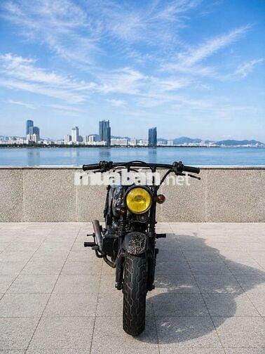 Xe máy độ Jiulong Mini Tracker 110cc Đen