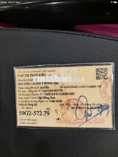 Vario 150 2018 Đỏ hồng đen biển thành phố