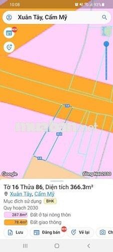 KẸT TIỀN BÁN ĐẤT NỀN GẦN SÂN BAY LONG THÀNH