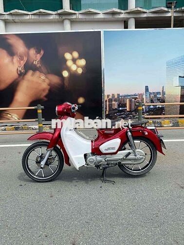 Detech Cub 50cc 2025 Đỏ Trắng Smartkey ABS