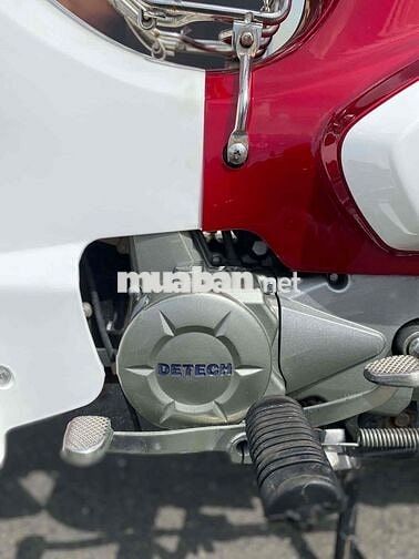 Detech Cub 50cc 2025 Đỏ Trắng Smartkey ABS