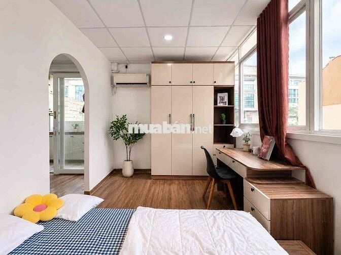 CĂN 1 PHÒNG NGỦ PHÒNG KHÁCH BANCOL TÁCH BẾP GẦN CẦU LÊ VĂN SỸ QUẬN 3
