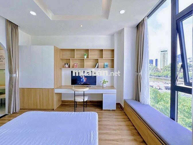 🌻CHO THUÊ CH 1PN - 1PK VIEW BỜ KÈ🌳THANG MÁY/HẦM XE🌳MÁY GIẶT RIÊNG✨40M2