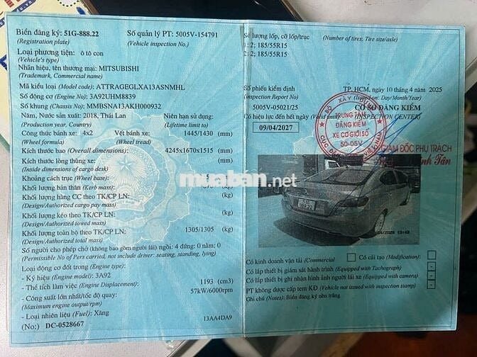 Mitsubishi Attrage 2018 Số sàn Xám