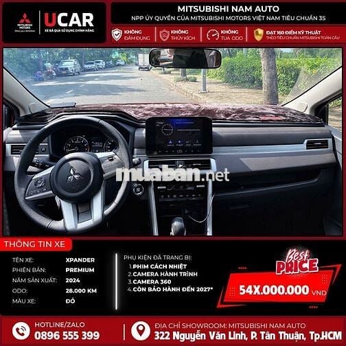 Mitsubishi Xpander Premium 2024 Đỏ 28.000 km