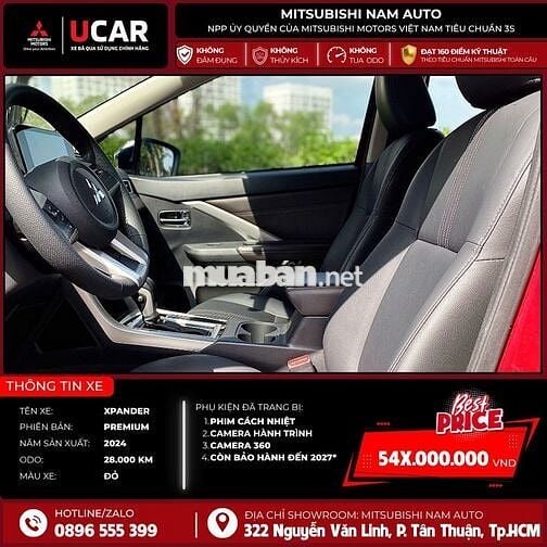 Mitsubishi Xpander Premium 2024 Đỏ 28.000 km