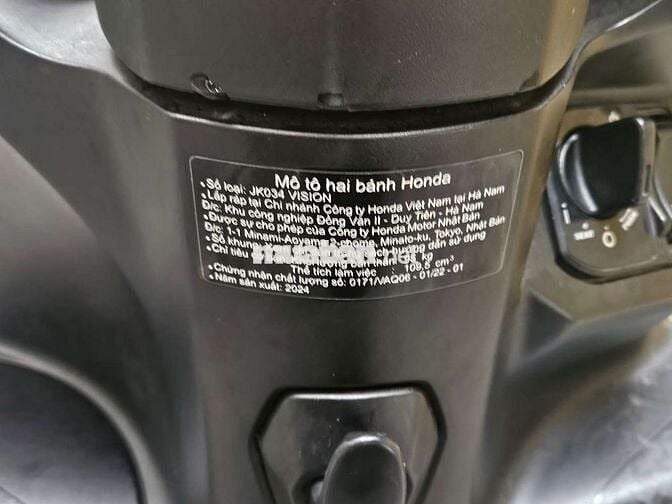 Honda Vision 2024 màu Đỏ 6.000km
