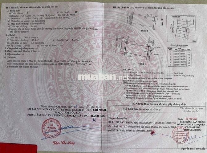 Bán nhà khu Xóm Đất Q11, 44m², sổ hồng riêng, vị trí đẹp