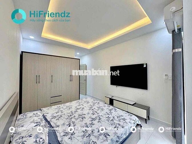Phòng Ban công thoáng thiết kế tách bếp rộng 35m2 Nguyễn Trãi Quận 5
