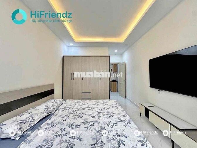 Phòng Ban công thoáng thiết kế tách bếp rộng 35m2 Nguyễn Trãi Quận 5