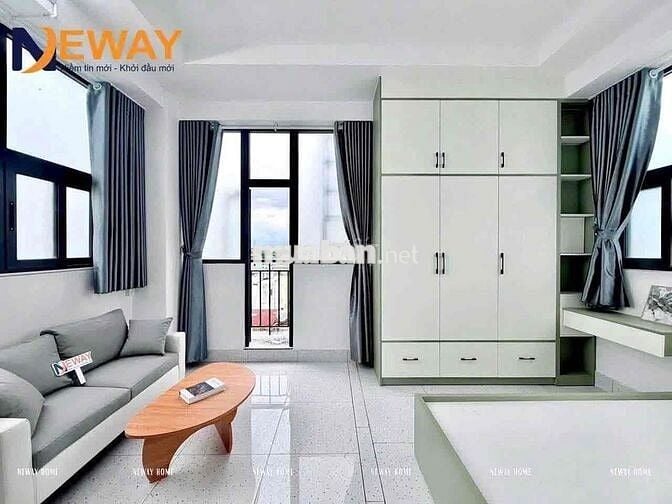 TRỐNG 1 PHÒNG BAN CÔNG FULL NỘI THẤT NGAY CÔNG VIÊN LÀNG HOA