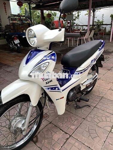 SYM Angela 50  Trắng Xanh