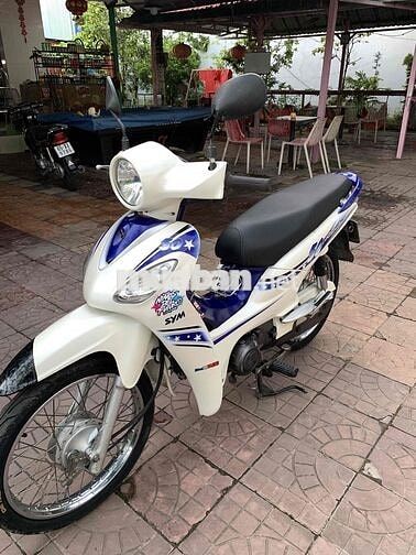 SYM Angela 50  Trắng Xanh