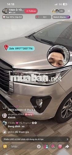 Toyota Innova 2013 Vàng Bạc