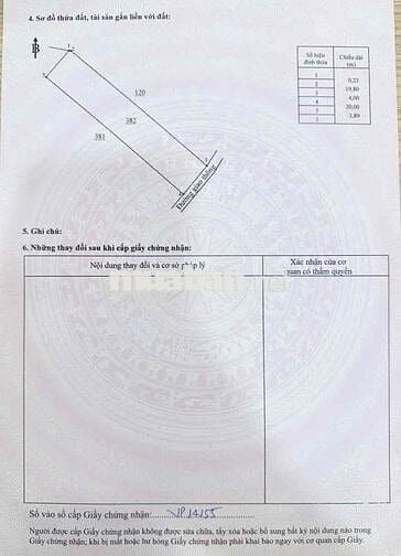 Đất 80m2 (4x20) thổ cư 100% gần nhà hàng Hồ Một