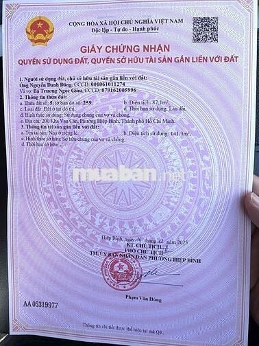 Bán nhà mặt tiền đường Kha Vạn Cân đang cho thuê nguyên căn