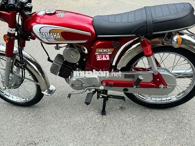 Yamaha YB 100 Đỏ Xăng pha nhớt tự động