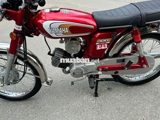 Yamaha YB 100 Đỏ Xăng pha nhớt tự động