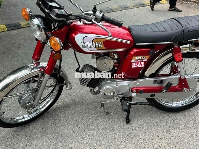 Yamaha YB 100 Đỏ Xăng pha nhớt tự động