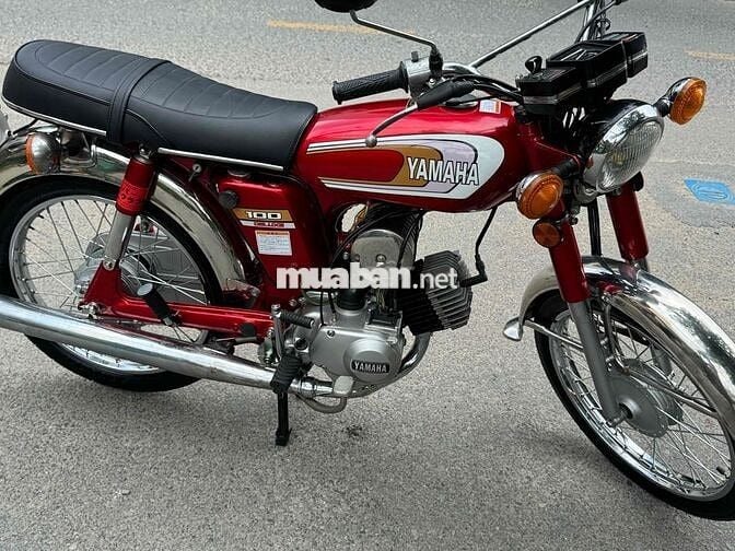 Yamaha YB 100 Đỏ Xăng pha nhớt tự động
