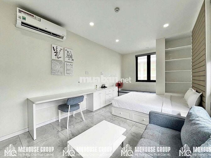 CHO THUÊ CĂN HỘ 1PN/STUDIO 55m2 FULL_NỘI THẤT BANCOL TIỆN ĐI Q.1 - Q.3