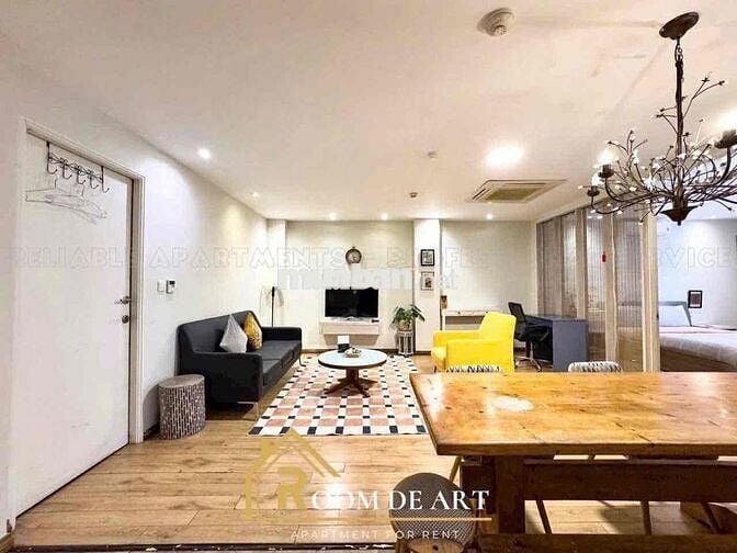 CHO THUÊ CĂN HỘ 1PN/STUDIO 55m2 FULL_NỘI THẤT BANCOL TIỆN ĐI Q.1 - Q.3